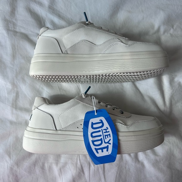 NWT Hey Dude Hudson lift sport color: cream - Picture 3 of 9